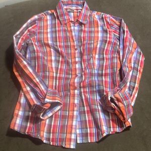 Tristan multi coloured button down shirt